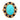 Vintage 13.20 carat turquoise sapphire pearl 14k yellow gold cocktail ring Jack Weir & Sons