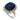 Mid Century 10.44 carat sapphire diamond platinum cluster ring Jack Weir & Sons