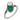Edwardian emerald diamond platinum Toi Et Moi ring Jack Weir & Sons
