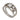 Mid Century 1.67 carat platinum 3 stone double band ring Jack Weir & Sons
