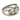 Mid Century 1.67 carat platinum 3 stone double band ring Jack Weir & Sons