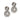 Edwardian style 1.70 carat total weight diamond platinum flower earrings Earrings Jack Weir & Sons