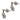 Edwardian style 1.70 carat total weight diamond platinum flower earrings Earrings Jack Weir & Sons