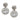 Edwardian style 1.70 carat total weight diamond platinum flower earrings Earrings Jack Weir & Sons