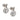 Edwardian style 1.70 carat total weight diamond platinum flower earrings Earrings Jack Weir & Sons