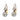 Edwardian style 2.65 carat diamond 18k gold and platinum drop earrings Earrings Jack Weir & Sons
