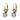Edwardian style 2.65 carat diamond 18k gold and platinum drop earrings Earrings Jack Weir & Sons