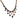 Victorian 53.40 carat total weight garnet 14k yellow gold necklace Jack Weir & Sons