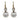 Victorian style 2.79 carat diamond platinum and 18k yellow gold drop earrings Jack Weir & Sons