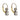 Victorian style 2.79 carat diamond platinum and 18k yellow gold drop earrings Jack Weir & Sons