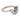Vintage pear shape diamond 14k white gold wedding stacking band Jack Weir & Sons