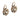 Victorian 3.63 carat diamond 14k yellow gold cluster earrings Jack Weir & Sons