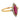 Edwardian GIA ruby diamond 18k yellow gold navette ring Jack Weir & Sons