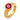 Vintage pink tourmaline 18k yellow gold bezel ring Jack Weir & Sons