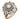 Edwardian 7.85 carat diamond 18k rose and white gold double cluster flower ring Jack Weir & Sons