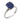 French GIA 2.07 carat oval cut sapphire 18k white gold solitaire ring Jack Weir & Sons