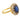 Victorian GIA 3.31 carat sapphire diamond 10k yellow gold cluster ring Jack Weir & Sons