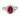 Vintage rubellite diamond platinum ring Jack Weir & Sons