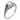 Art Deco 1 carat diamond sapphire platinum engagement ring Jack Weir & Sons