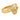 Vintage diamond 18k yellow gold swirl ring Jack Weir & Sons