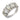 Mid Century 4 carat total weight diamond 14k white gold half eternity ring Jack Weir & Sons