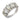 Mid Century 4 carat total weight diamond 14k white gold half eternity ring Jack Weir & Sons