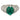 Vintage 3.23 carat emerald diamond platinum cocktail ring Jack Weir & Sons