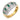 Vintage emerald diamond 18k yellow and white gold band Jack Weir & Sons