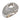 Vintage 2 carat total weight diamond 18k white gold heart ring Jack Weir & Sons