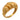 Vintage 14k yellow gold croissant ring Jack Weir & Sons