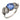 Art Deco GIA 2.76 carat Ceylon no heat sapphire diamond platinum ring Jack Weir & Sons