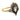 Victorian rose cut diamond 14k yellow gold and silver ring Jack Weir & Sons