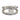 Vintage Asscher cut diamond 14k white gold double band ring Jack Weir & Sons