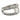 Vintage Asscher cut diamond 14k white gold double band ring Jack Weir & Sons