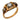 Retro French diamond 18k rose gold ring Jack Weir & Sons