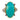 Vintage 14.30 carat chrysocolla diamond ruby 18k yellow gold cocktail ring Jack Weir & Sons