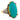 Vintage 14.30 carat chrysocolla diamond ruby 18k yellow gold cocktail ring Jack Weir & Sons