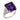 Mid Century 9.40 carat amethyst diamond platinum cocktail ring Jack Weir & Sons
