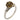 Vintage 2 carat sphene diamond 14k white gold ring Jack Weir & Sons