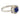 Edwardian 1.30 carat sapphire diamond platinum cluster ring Jack Weir & Sons