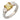 Vintage GIA 1.54 fancy intense yellow diamond platinum 3 stone ring Jack Weir & Sons
