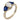 GIA 1.00 carat oval cut diamond sapphire 14k white gold engagement ring Ring Jack Weir & Sons