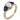 GIA 1.00 carat oval cut diamond sapphire 14k white gold engagement ring Jack Weir & Sons