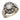 Mid Century diamond 14k white gold cluster ring Jack Weir & Sons