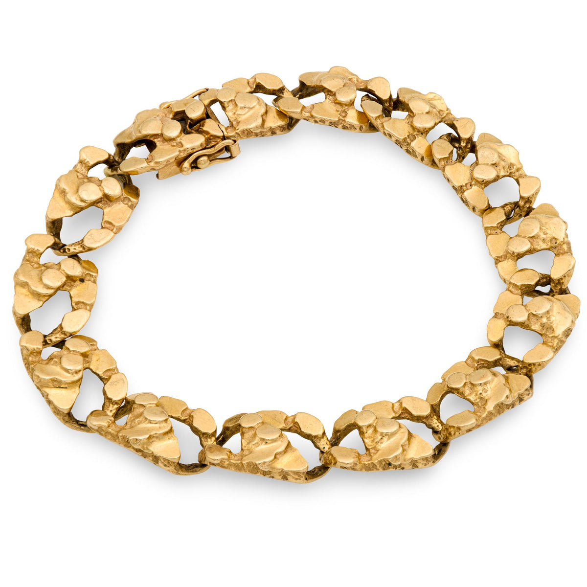 Vintage 14k yellow gold nugget bracelet – Jack Weir & Sons