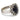 French 3 carat sapphire diamond 18k white gold cluster ring Ring Jack Weir & Sons