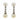 Vintage pearl diamond platinum drop earrings Earrings Jack Weir & Sons