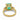 Vintage AGL 3.88 carat Colombia no heat emerald diamond 18k yellow gold ring Ring Jack Weir & Sons