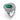 Vintage GIA 1.00 carat emerald diamond platinum cocktail ring Ring Jack Weir & Sons