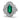 Vintage GIA 1.00 carat emerald diamond platinum cocktail ring Ring Jack Weir & Sons
